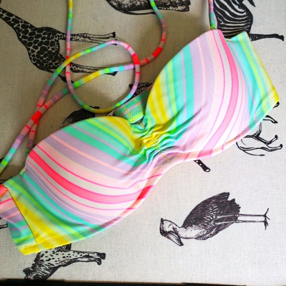 Victoria Secret Pushup Bandeau Swim Top